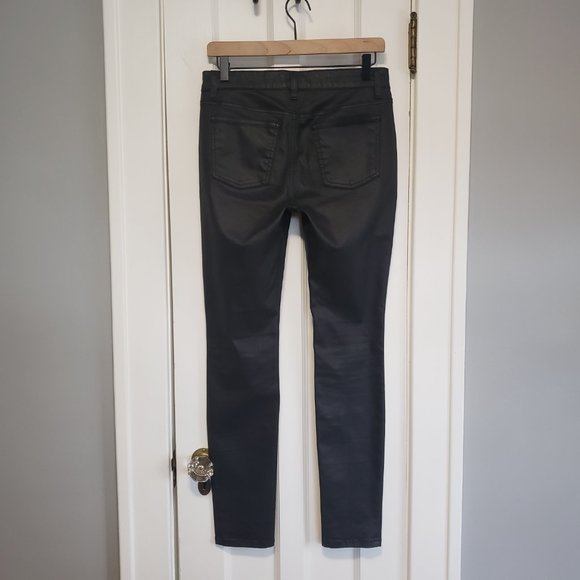 Eileen Fisher Witchy Goth Coated Skinny Jeans - Picture 5 of 7